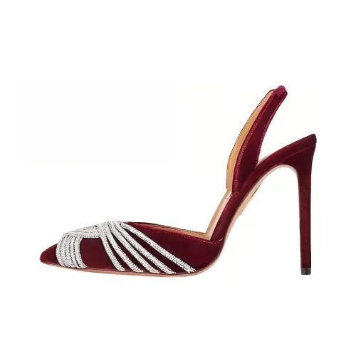 AQUAZZURA GATSBY Высокие каблуки Темно-красный Женские