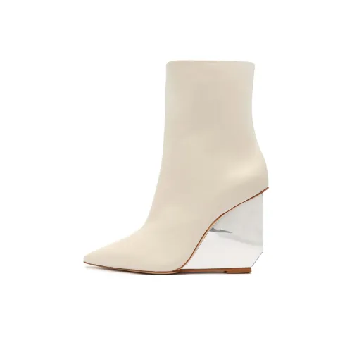 Schutz Зеркальце Ботильоны 10,5 см Женские Белые