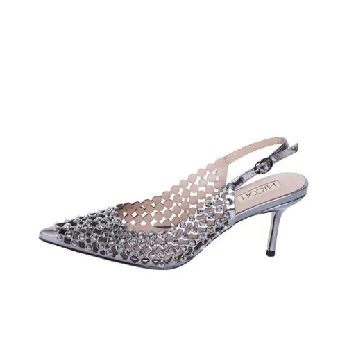 NICOLI Santiago Узкий каблук Высокие каблуки 7 см Женские Серый