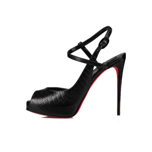 CL Узкий каблук One Ремешок Сандалии Женские Черный