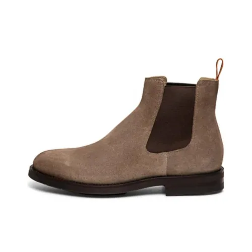 Santoni Короткий Челси Мужской Тауповый