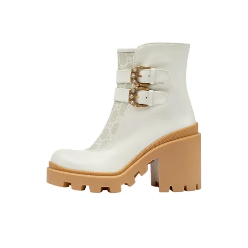 GUCCI Ботильоны 9,5 см Женские Белые