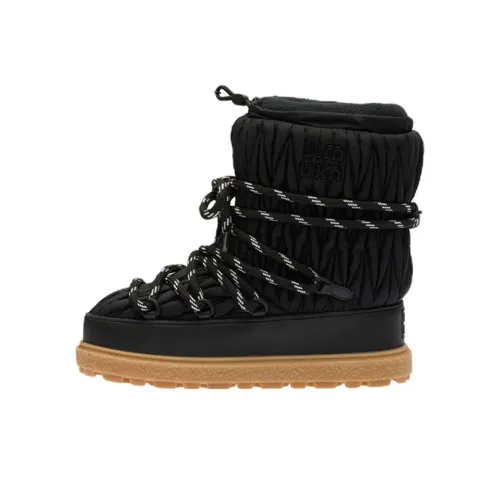 MIU MIU Сноубутсы Женские Черные