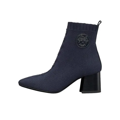 HERMES Volver Ботильоны 6 см Женские Синие