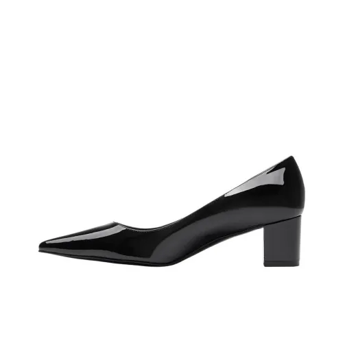 Stuart Weitzman SW Stuart 50 Грубый каблук Высокие каблуки 5 см Женские Черный