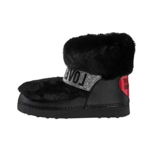 LOVE MOSCHINO Короткие сноубутсы женские черные