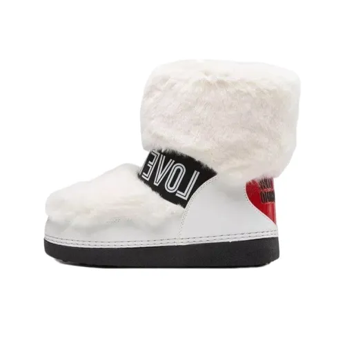LOVE MOSCHINO Короткие Сноубутсы Женские Белые