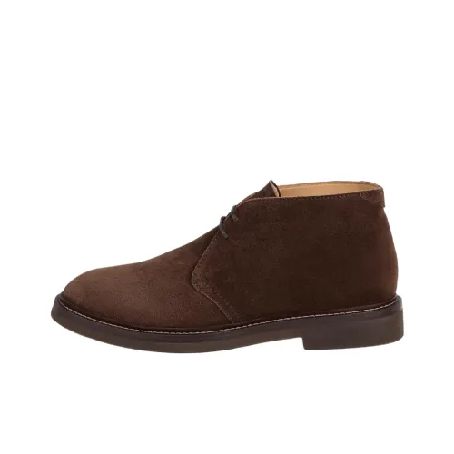 BRUNELLO CUCINELLI Чука Ботильоны Мужские Коричневые