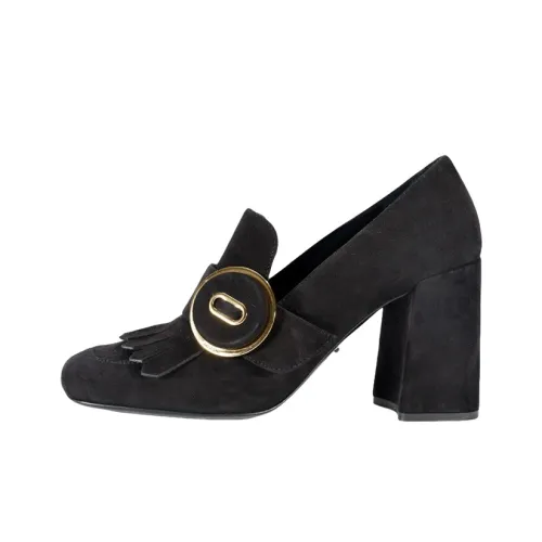 PRADA Грубый каблук Высокие каблуки Женские Черный