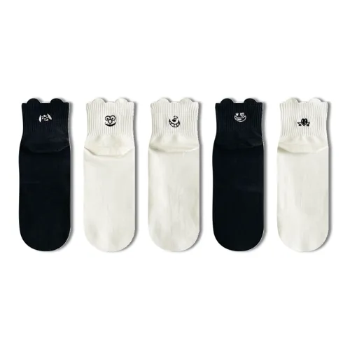 AUGUST Низкие носки Женские комплект из 5 пар (ассорти)