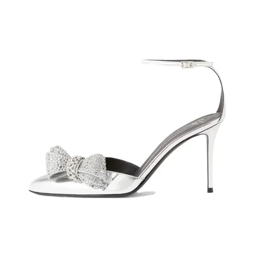 Giuseppe Zanotti GZ Узкий каблук Высокие каблуки 9 см Женские Серебряный