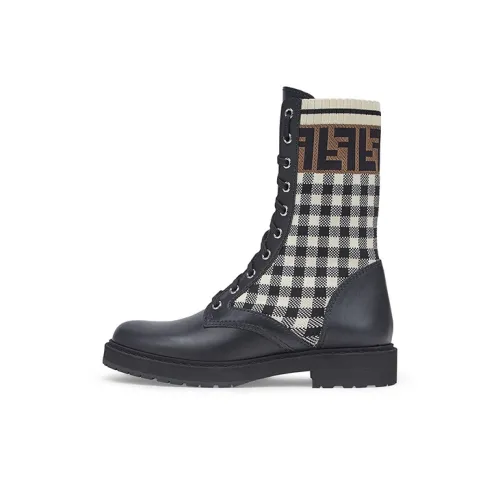 FENDI Crew Martin Boot Женские Черный