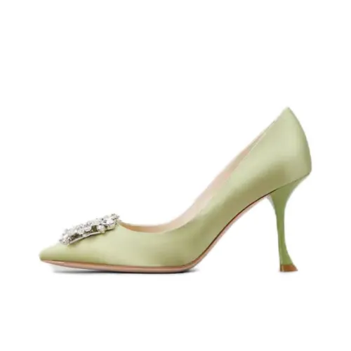 Roger Vivier Высокие каблуки Зеленые Женские