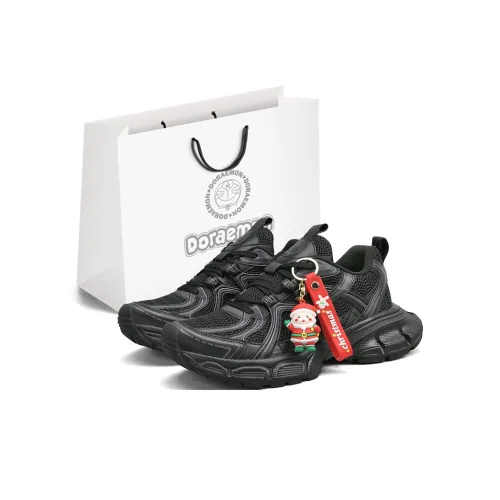 DoraemonA Низкий топ толстая подошва кроссовки унисекс