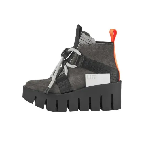 UNITED NUDE Сцепление Nomad II Ботильоны 6,5 см Женские Серый