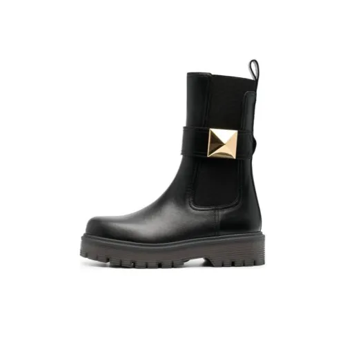 Valentino One Stud Челси Женские Черный