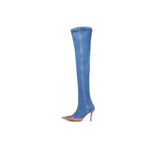 DIESEL Over The Knee Boots Женские Blue