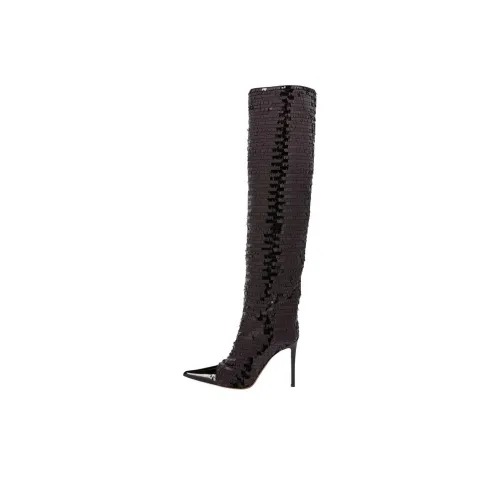 Alexandre Vauthier Over The Knee Boots Женские Темно-коричневый