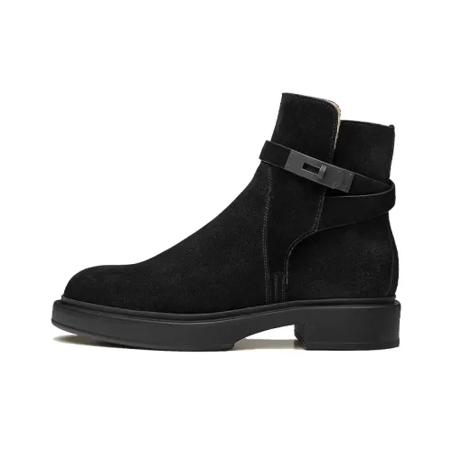 HERMES Ботильоны Женские Черные