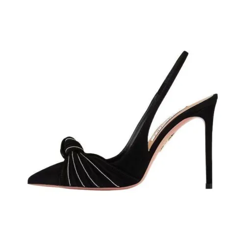 AQUAZZURA Узкий каблук Высокие каблуки 10,5 см Женские Черный