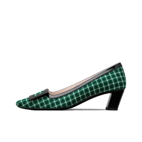 Roger Vivier Belle Vivier Высокие каблуки Черный/Зеленый Женские