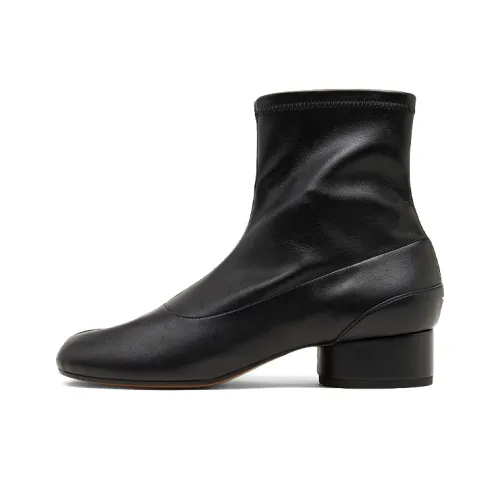 Maison Margiela Tabi Искусственная кожа Sock Ботильоны Женские Черный