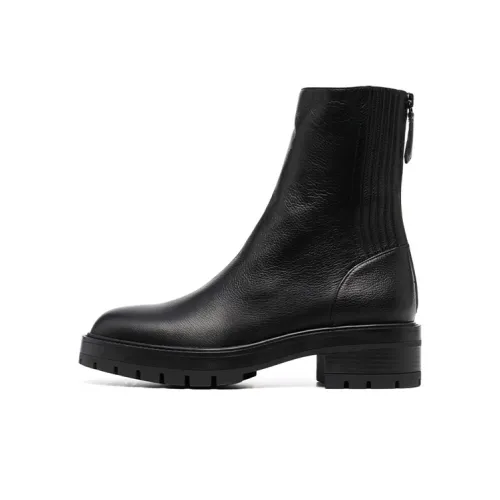 AQUAZZURA Saint Honore Combat Fashion Botильоны Женские Черные