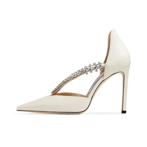 Jimmy Choo Пчелка Узкий каблук Высокие каблуки 10 см Женские Белые