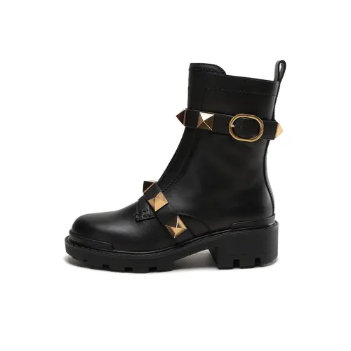 Valentino Roman Stud Ботильоны Женские Черный