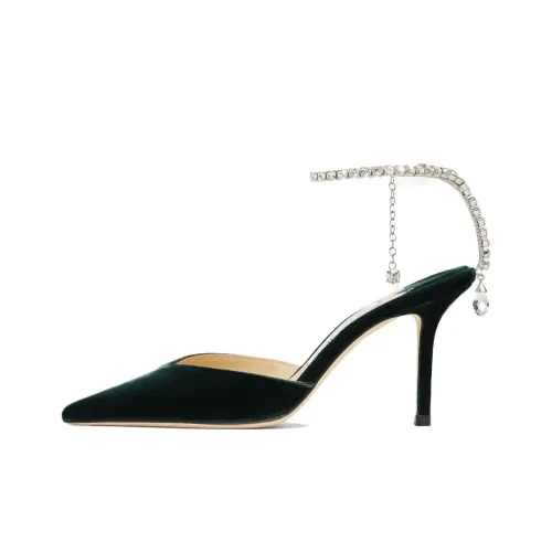 Jimmy Choo Saeda Высокие каблуки Темно-зеленый Женские