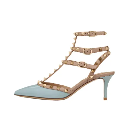 Valentino Rockstud Высокие каблуки Ледниково-голубой Женские