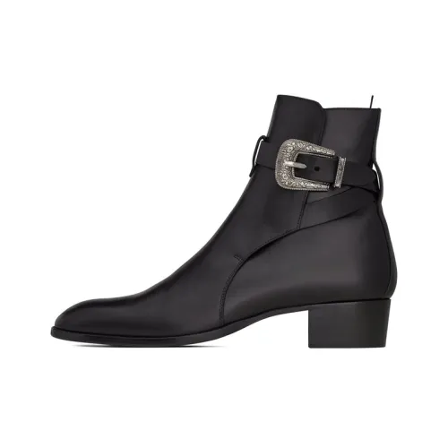 SAINT LAURENT Ботильоны 4CM Мужской Черный