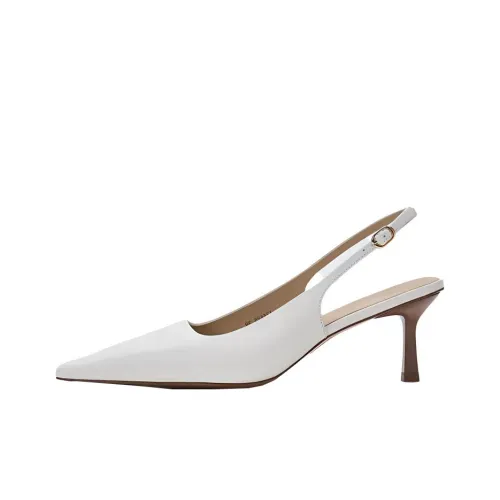 12 STOREEZ Высокие каблуки 6 см Женские Белые