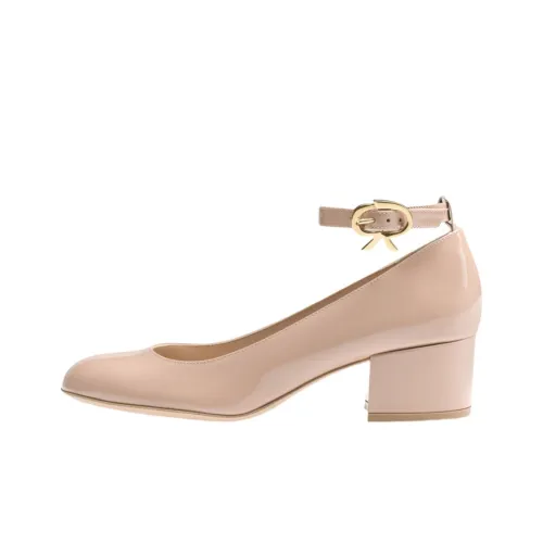 GIANVITO ROSSI Rinnon Грубый каблук Высокие каблуки 4,5 см Женские Розовый