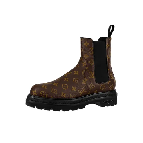 LOUIS VUITTON Black Ice Короткий Челси Мужской Эбеновый