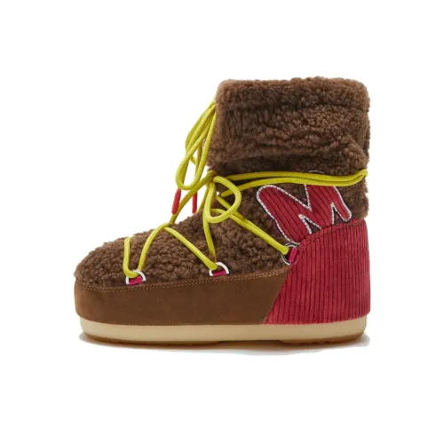MOON BOOT Короткий сноубутс женский коричневый