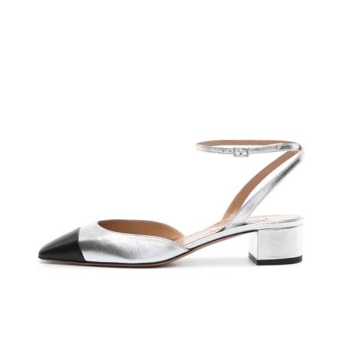 AQUAZZURA Грубый каблук Высокие каблуки 3,5 см Женские Серебряные