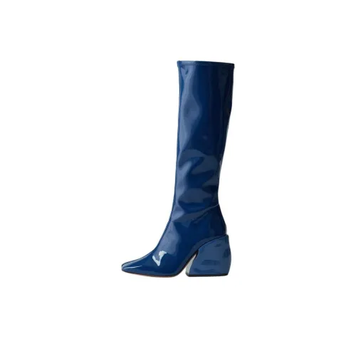 TIBI Lars Knee-High Boots Женские Blue