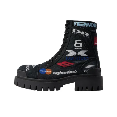 Balenciaga Strike ботинки Martin черные мужские