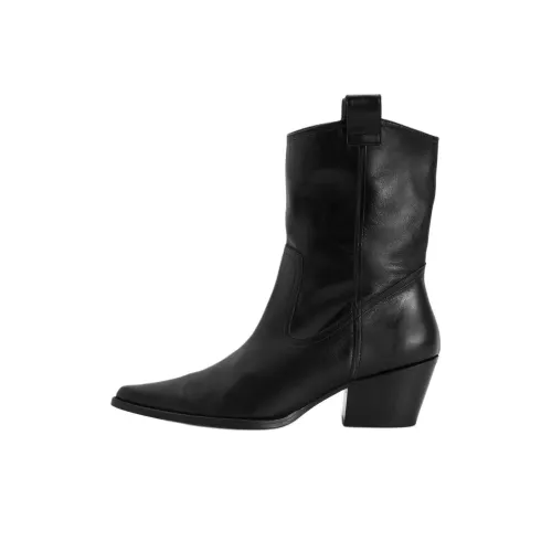 Staud June Ankle Boots 4CM Женские Черные