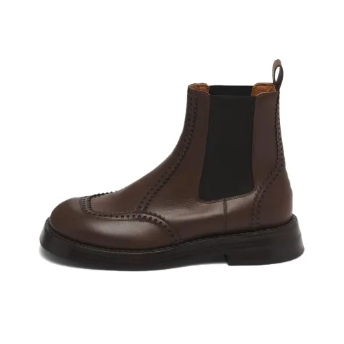 Alexander McQueen Короткий Челси Мужской Коричневый