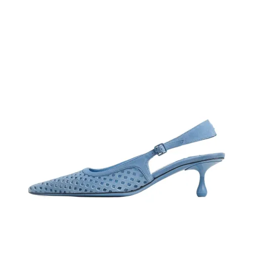 Jimmy Choo Узкий каблук Высокие каблуки 5 см Женские Светло-синий