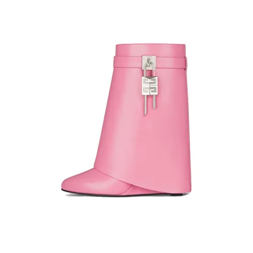 Givenchy Shark Lock Ботильоны 9 см Женские Розовые