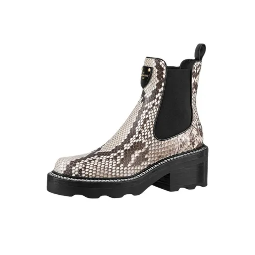 LOUIS VUITTON Beaubourg Короткий Челси Женские Черный Янтарный