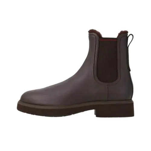 FERRAGAMO Короткий Челси Мужской Коричневый