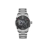 Белый корпус, черный циферблат, стальной браслет-GC-SW-RLRL