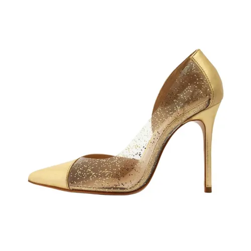 Schutz Cheslie Узкий каблук Высокие каблуки 11 см Женские Золотой