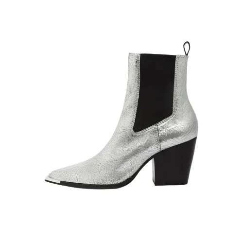 Schutz Короткий Челси 8,3 см Женские Серебряный