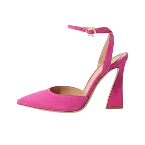 GIANVITO ROSSI Грубый каблук Высокие каблуки Женские Розовый