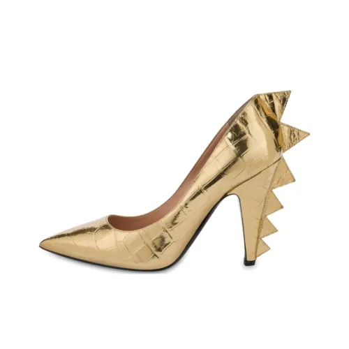 MOSCHINO Конусный каблук Высокие каблуки Женские Золото